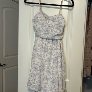 SHEIN Blue Floral Mini Dress